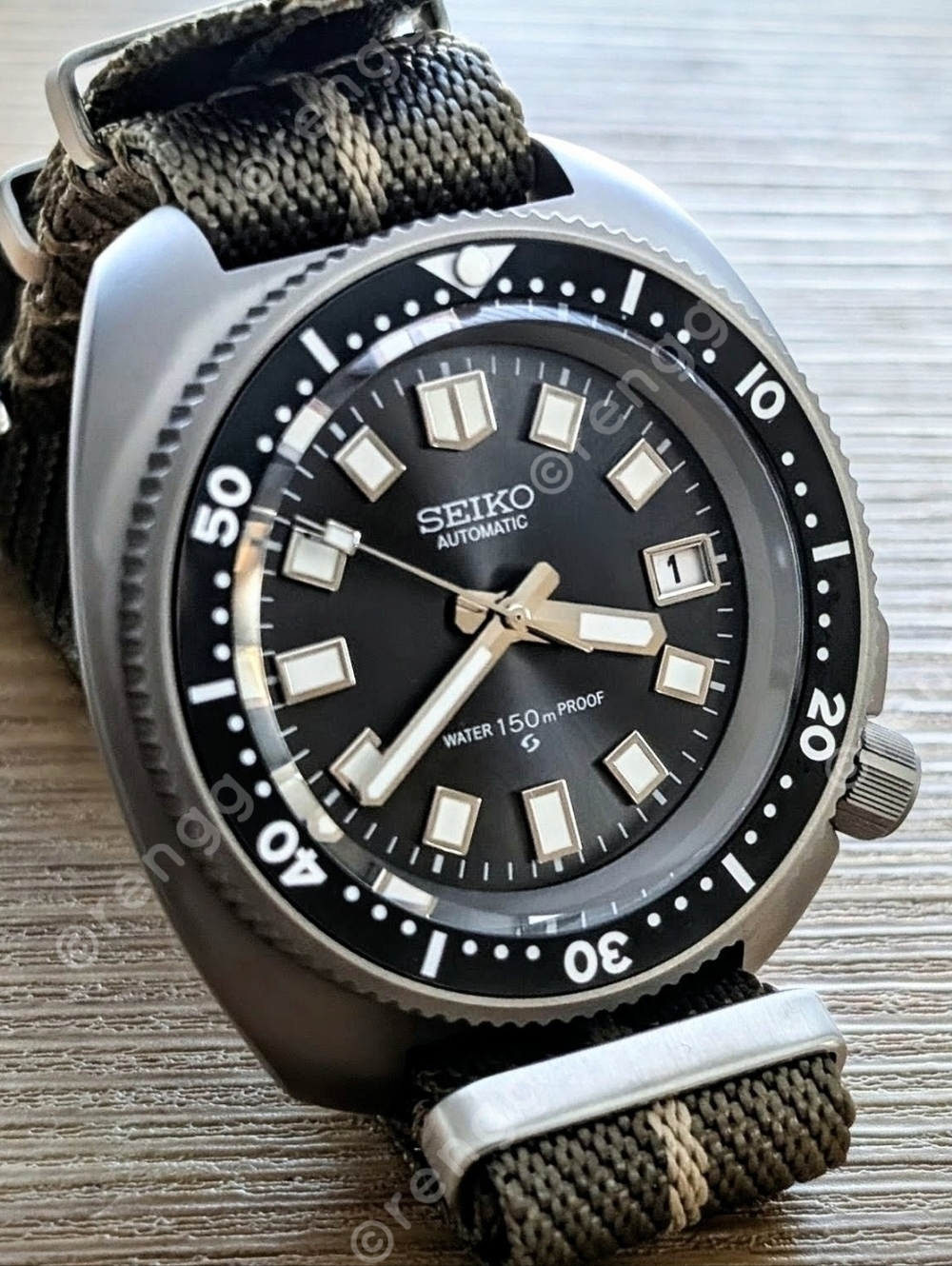 Full Automatic Titanium Diver Mod NH35A 24jewels Retro Willard Sapphire 45mm